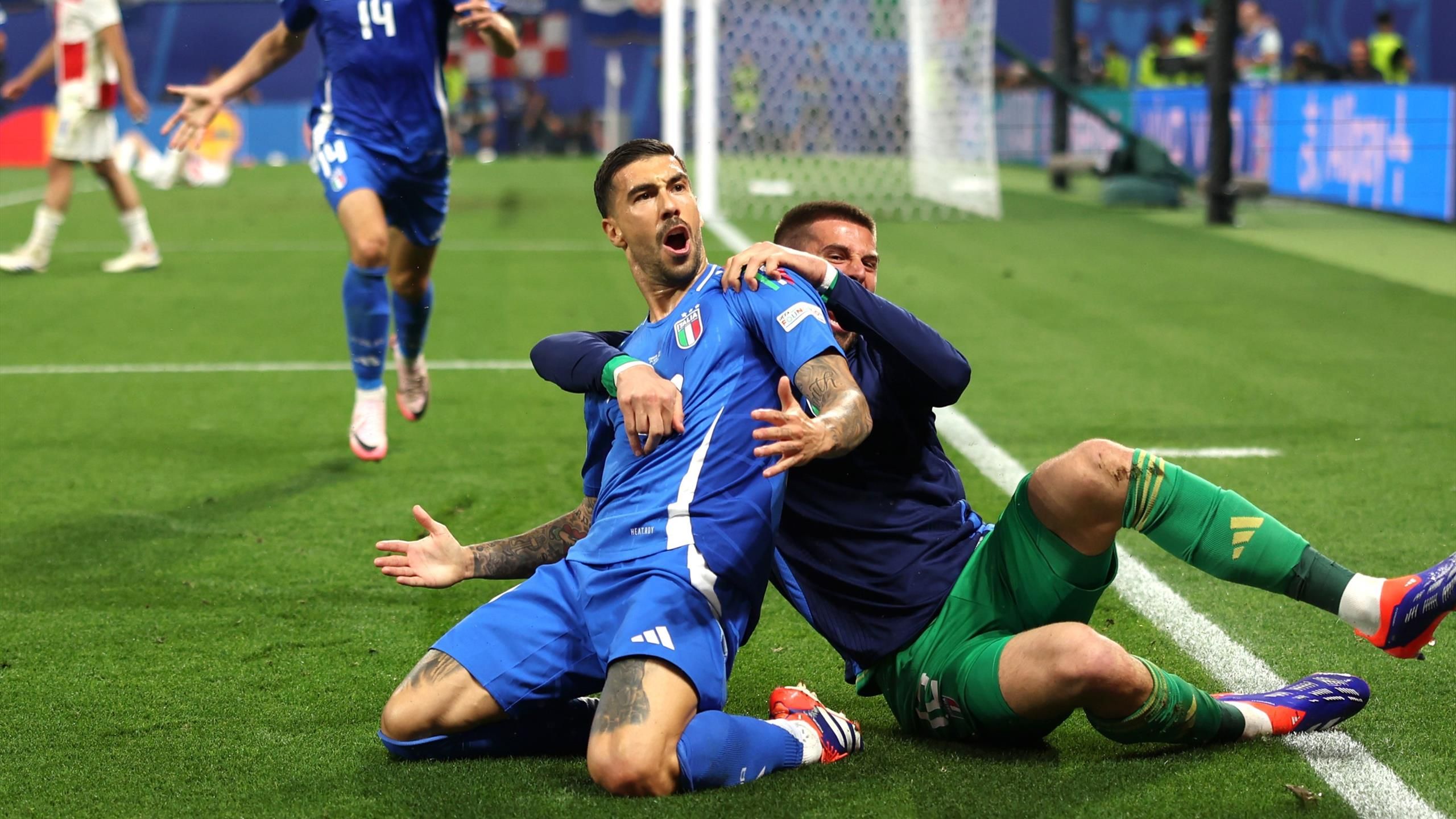 Zaccagni anota el empate en el último segundo para darle el pase a Italia y rompe el corazón de Croacia