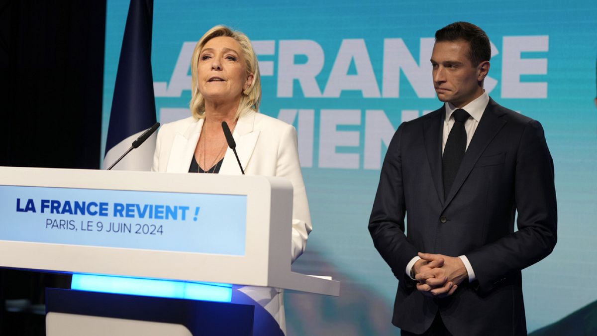 Marine Le Pen dice que Jordan Bardella será primer ministro si la extrema derecha gana las elecciones
