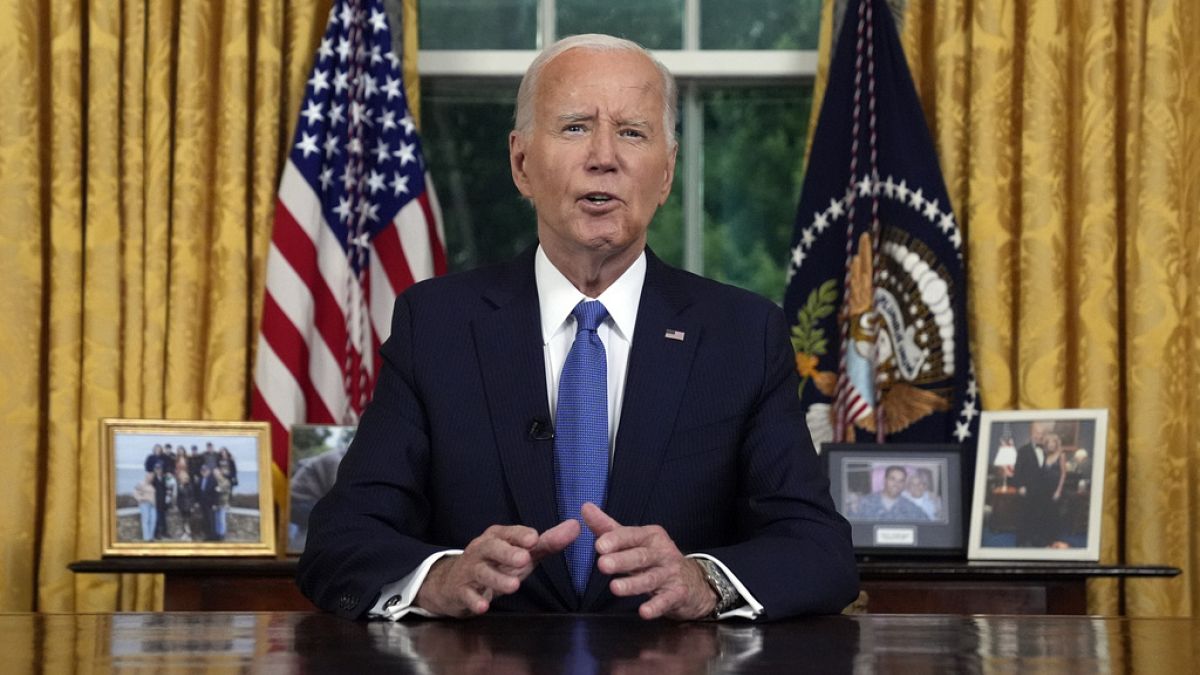 Biden pronuncia su primer discurso desde que se retiró de la carrera electoral presidencial