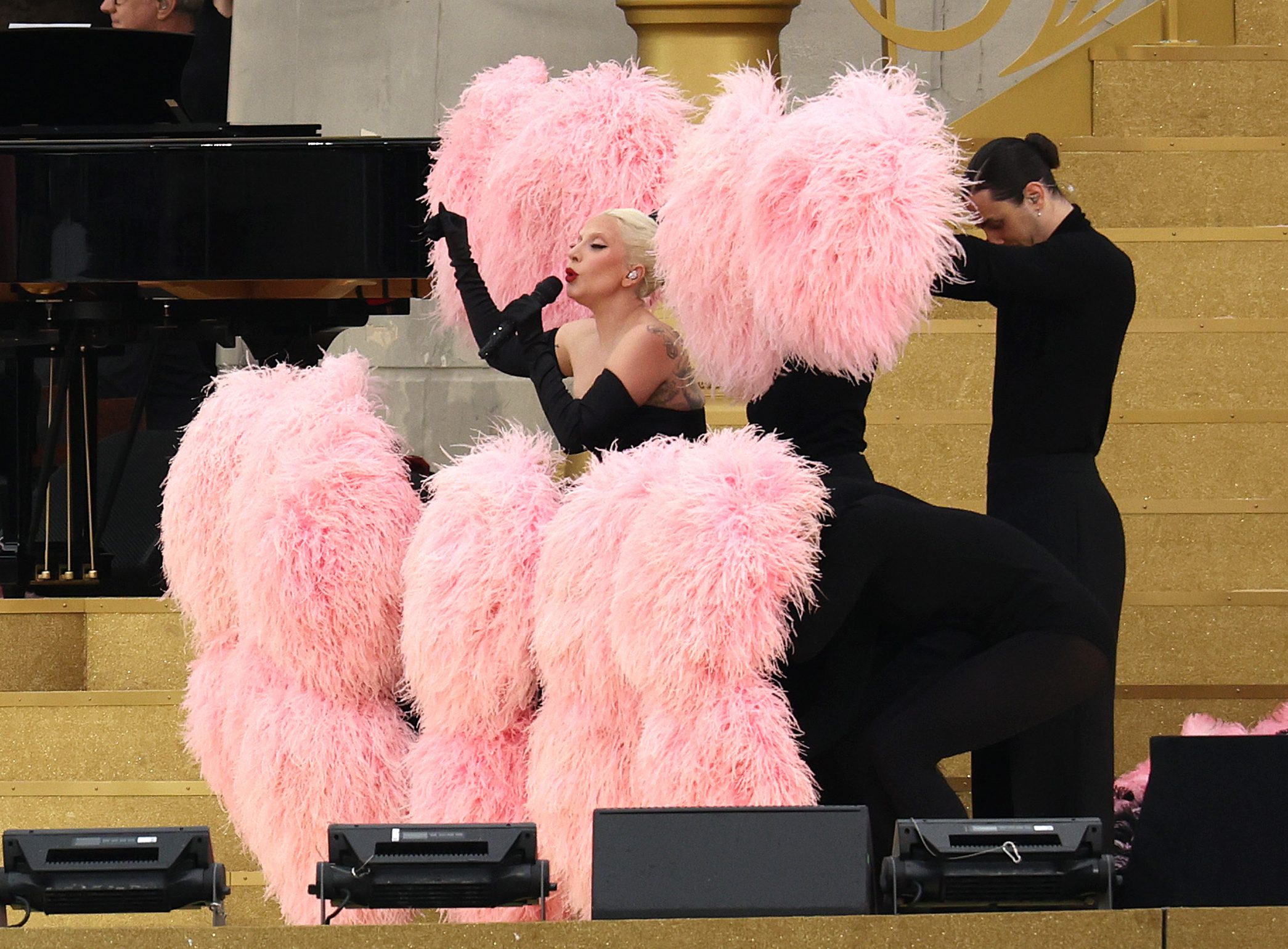 Lady Gaga ensaya para la ceremonia inaugural de los Juegos Olímpicos de París: fotos