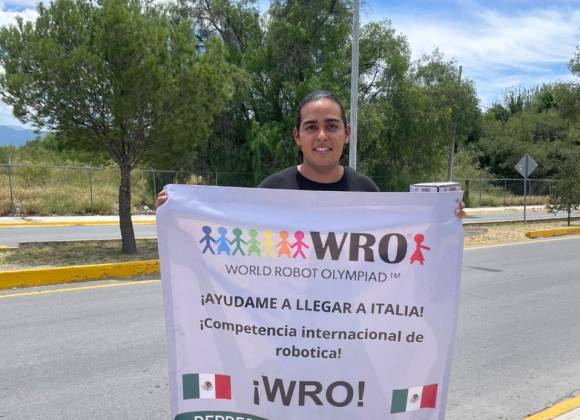 Saltillo: joven busca apoyo para representar a México en Olimpiada de Robots en Italia