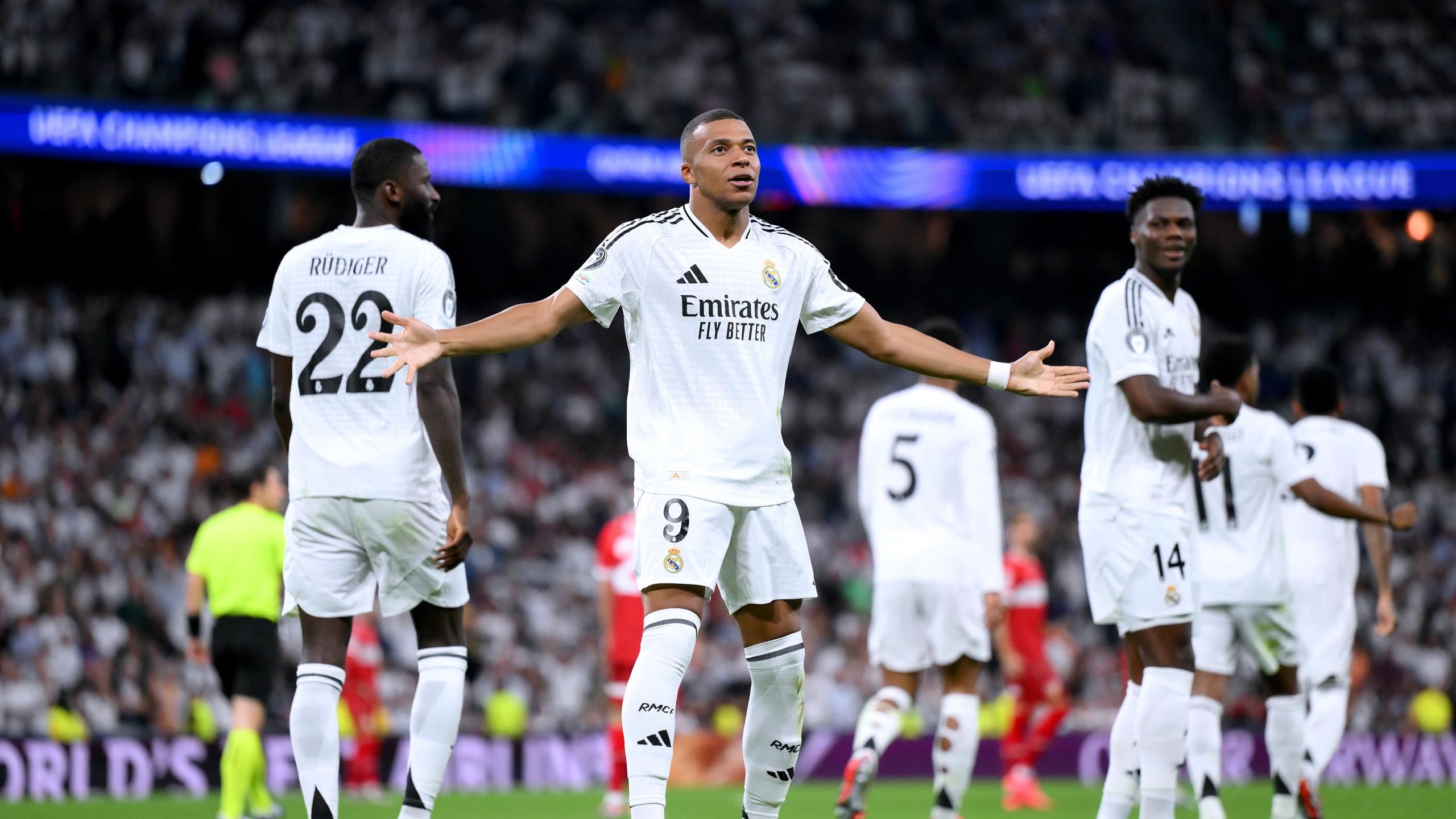 Mbappé y Endrick lideran al Madrid hacia una emocionante victoria en el debut de la Champions League