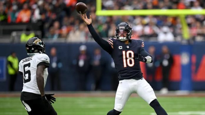 Caleb Williams bate más récords de franquicia mientras los Bears derrotan a los Jaguars en Londres