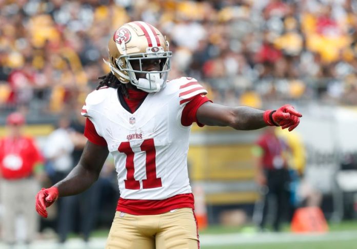 Se teme que Brandon Aiyuk de los 49ers haya sufrido un desgarro del ligamento anterior cruzado en la derrota de la Semana 7 ante los Chiefs