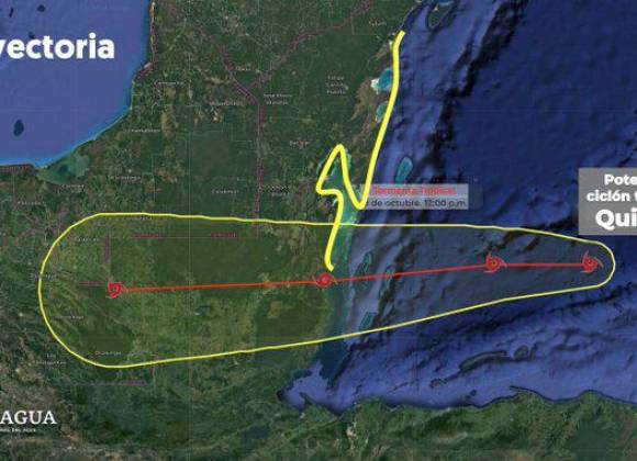 Potencial ciclón ‘Quince’ sería tormenta ‘Nadine’ en 24 horas: ¿Qué estados afectará, según Conagua?