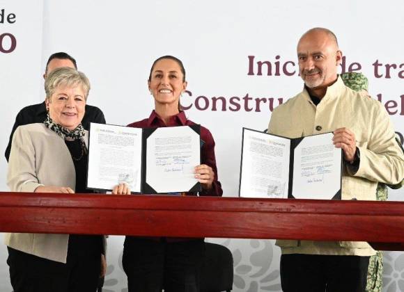 Sheinbaum supervisa trabajos preliminares del tren México-Querétaro