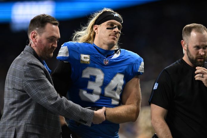 Alex Anzalone de los Lions se rompió el antebrazo y se perderá entre 6 y 8 semanas con Detroit